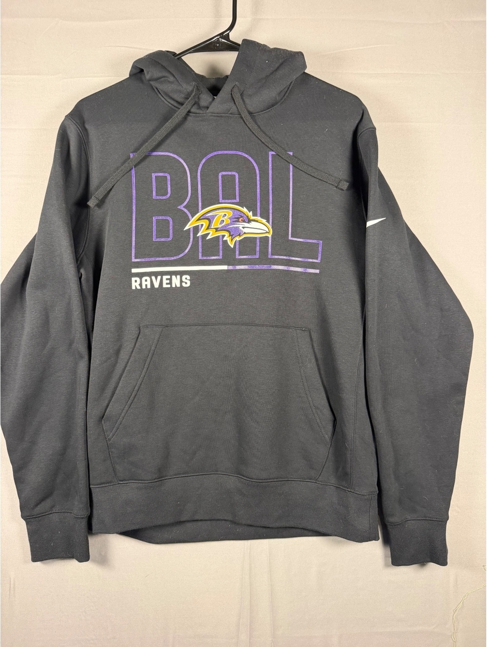 Nike Baltimore Ravens NFL Men's Black Pullover Hoodie Size Small